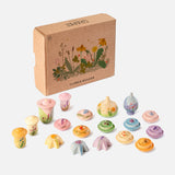 Wooden Flower Meadow - 18 Pieces