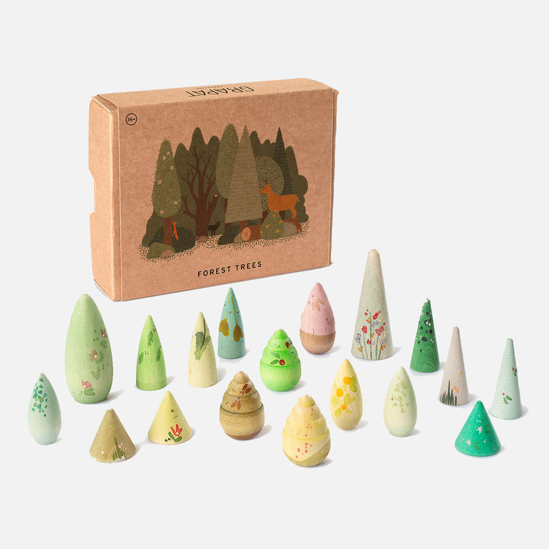 Wooden Forest Tree - 18 Pieces