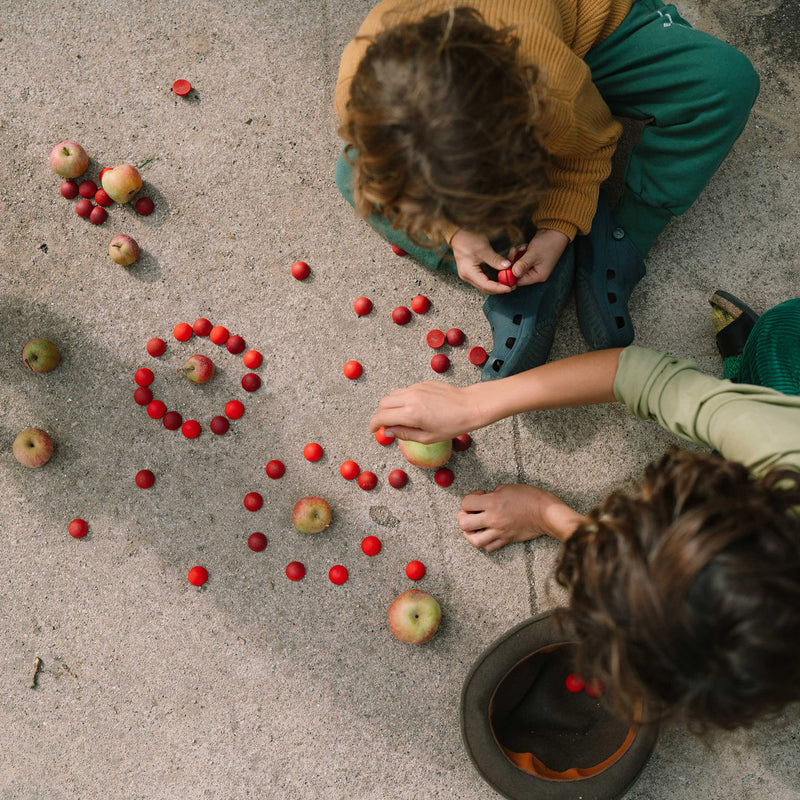 Wooden Mandala Half  Spheres - 36 Pieces