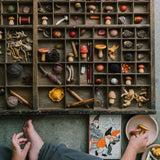 Wooden Mushroom Grove - 18 Pieces