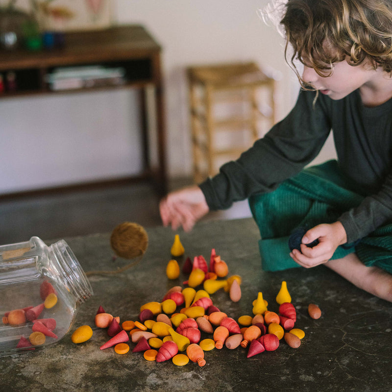 Wooden Warm Mandala Mix  - 81 Pieces