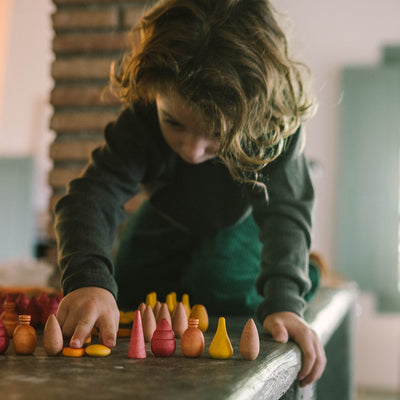 Wooden Warm Mandala Mix  - 81 Pieces