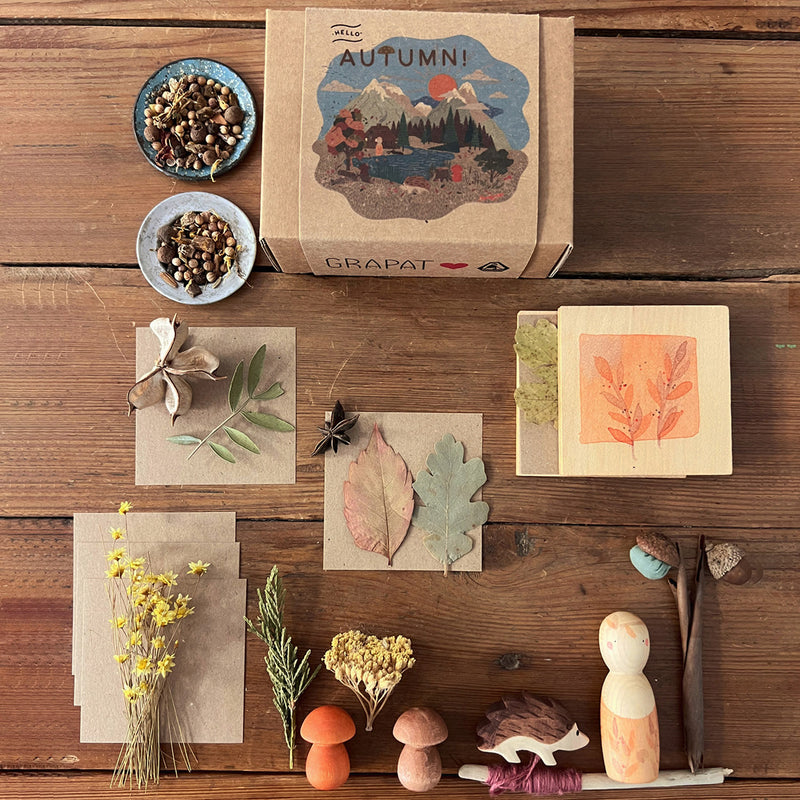 Handcrafted Wooden Grapat x Ostheimer set - Hello Autumn