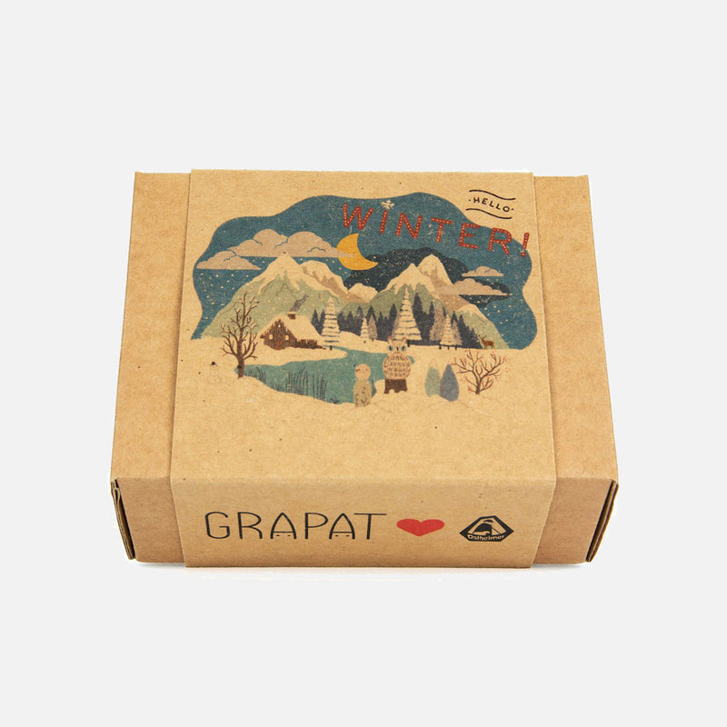 Handcrafted Wooden Grapat x Ostheimer set - Hello Winter