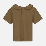 Baby Cotton Collar Tee - Woody