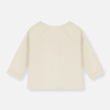 Baby Cotton Raglan Cardigan - Cream