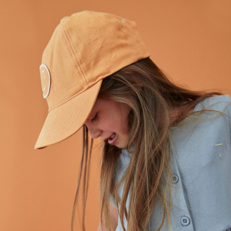 Kids Cotton Baseball Cap - Melon