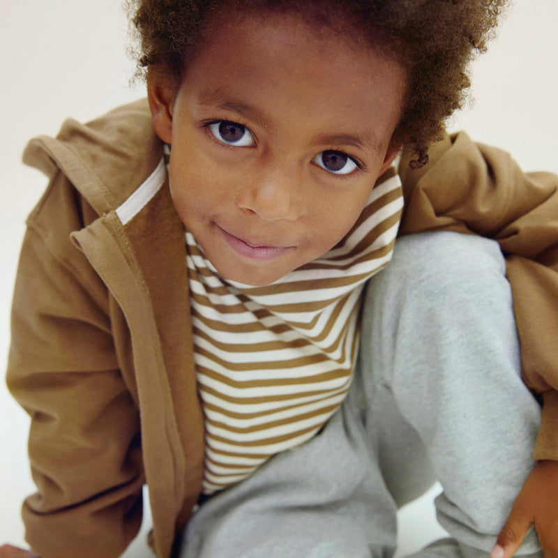 Kids Cotton Hooded Cardigan - Woody