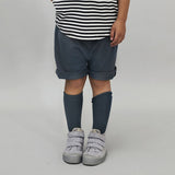Kids Cotton Shorts - Blue Grey