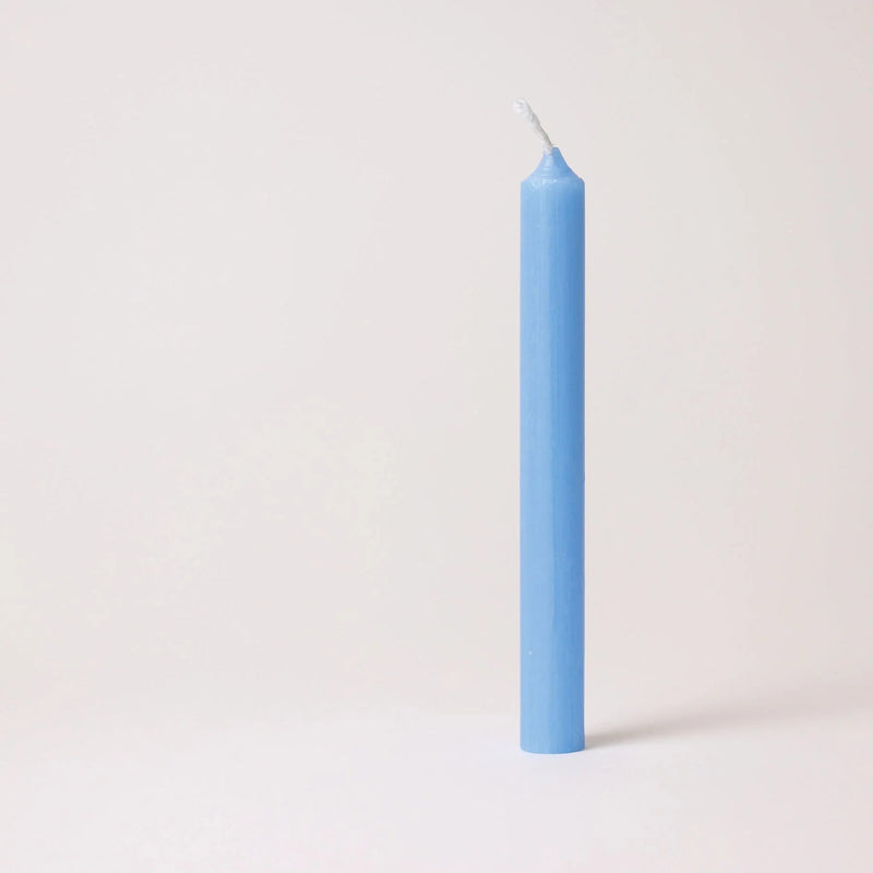 Beeswax Candles - Light Blue - Set of 12