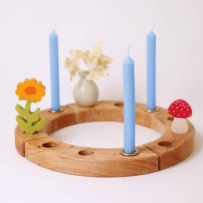 Beeswax Candles - Light Blue - Set of 12