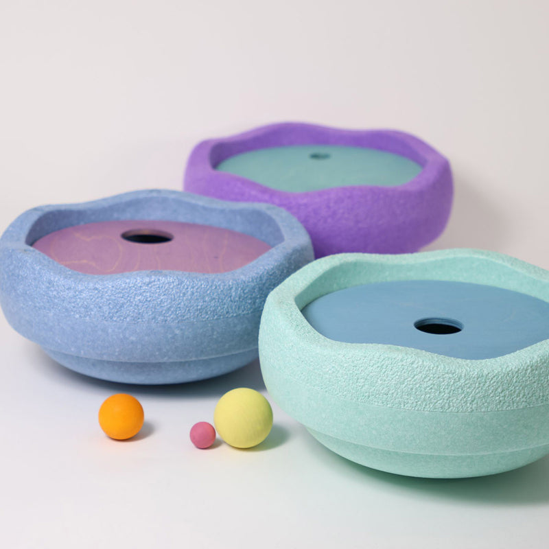 Wooden Grimms x Stapelstein Rolling Discs - Cool Pastel  