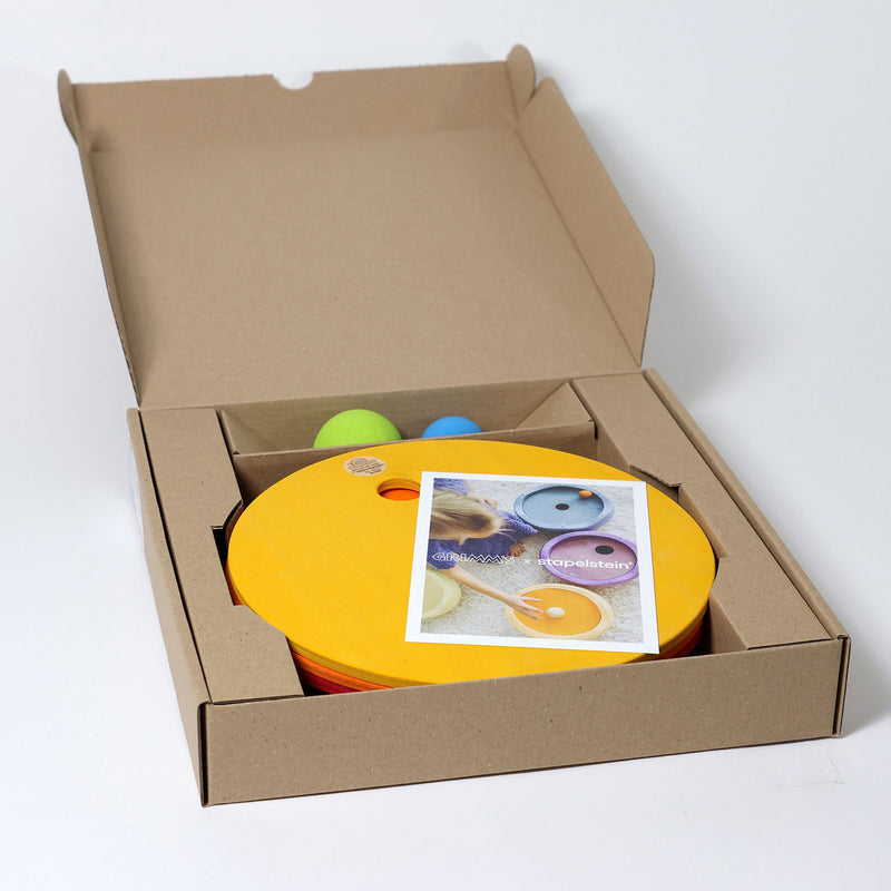 Wooden Grimms x Stapelstein Rolling Discs - Warm Classic