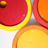 Wooden Grimms x Stapelstein Rolling Discs - Warm Classic