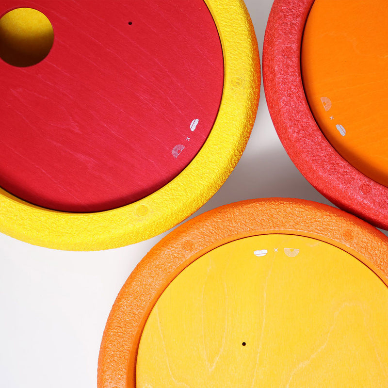 Wooden Grimms x Stapelstein Rolling Discs - Warm Classic