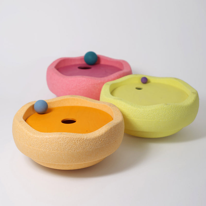 Wooden Grimms x Stapelstein Rolling Discs - Warm Pastel  