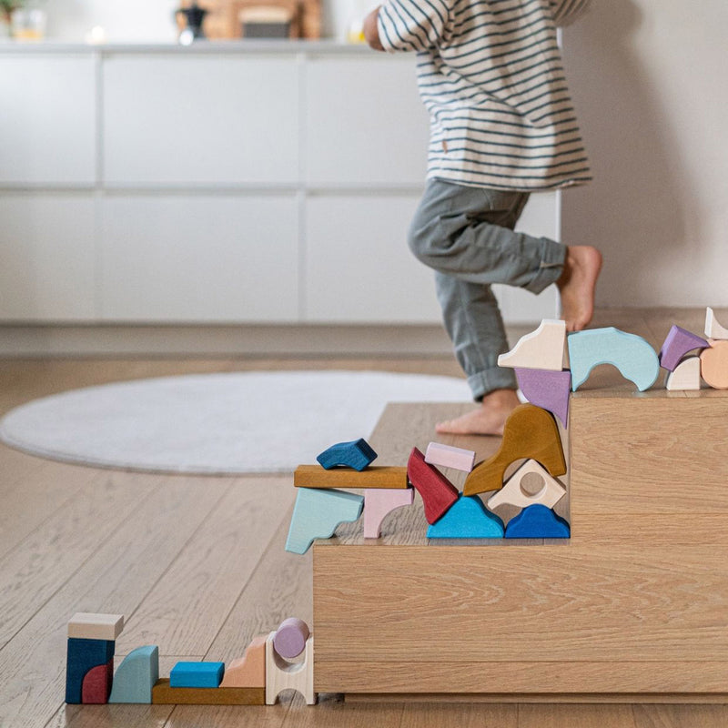 Wooden Small Building Set - Wave