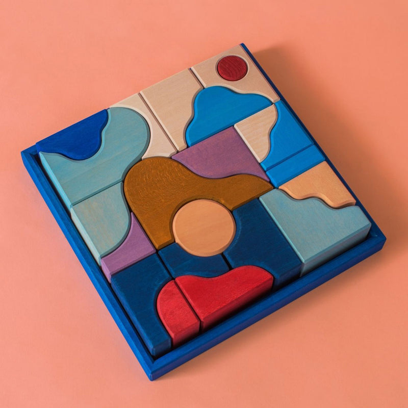 Wooden Small Building Set - Wave