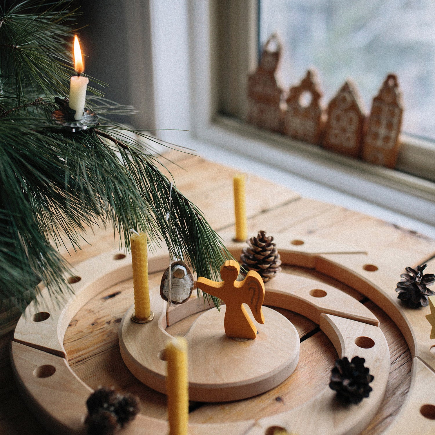 Wooden Celebration Spiral - Natural – MamaOwl
