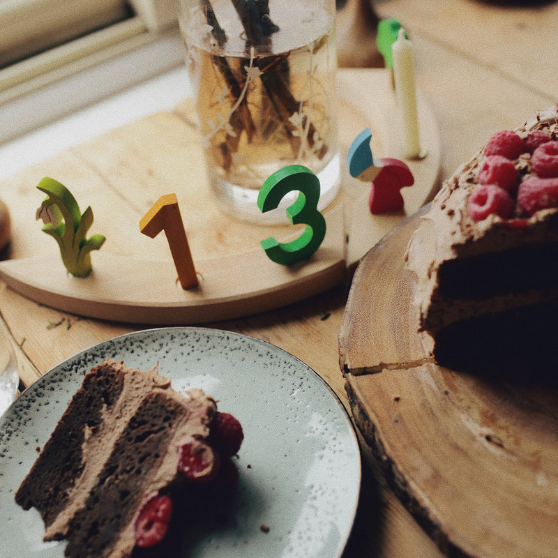 Wooden Small Celebration Ring - Natural