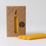 Beeswax Candles - Amber - Set of 12