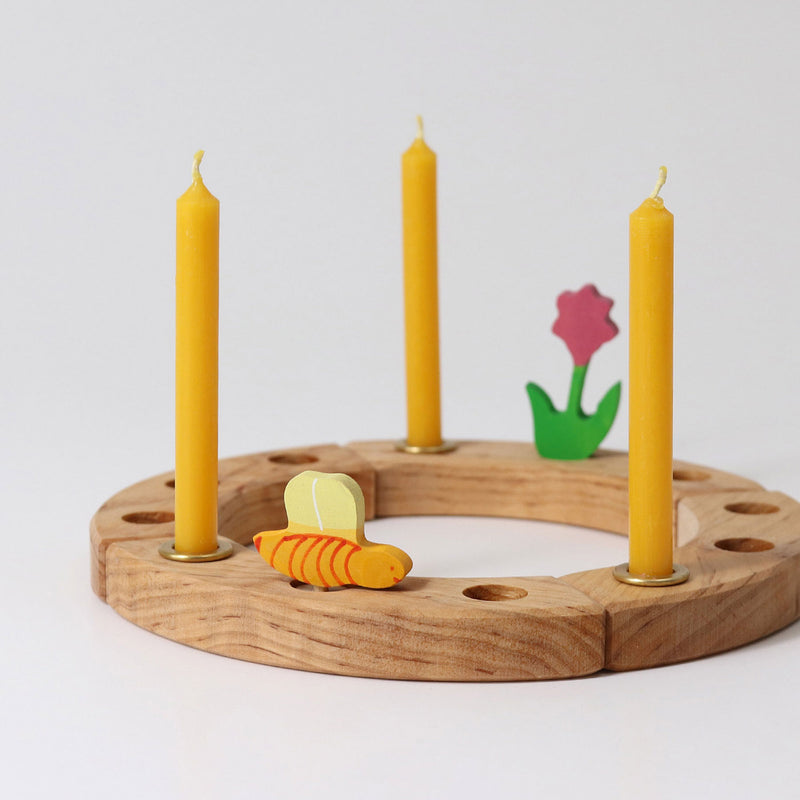 Beeswax Candles - Amber - Set of 12