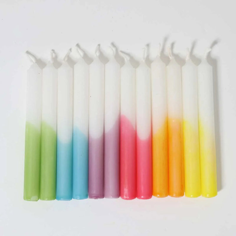 Celebration Candles - Rainbow - Set of 12