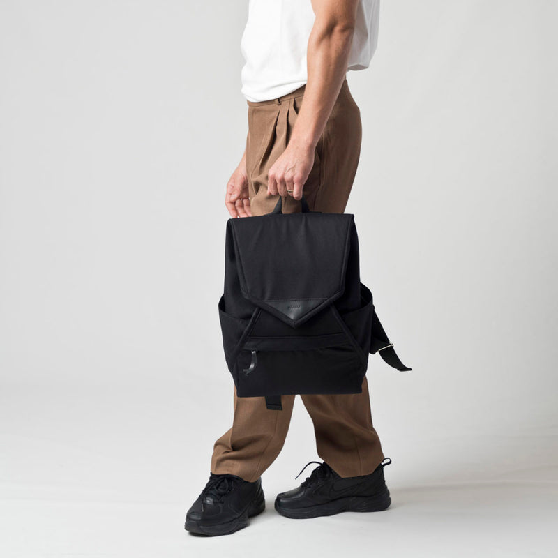 Cotton Catamaran Rucksack - Black