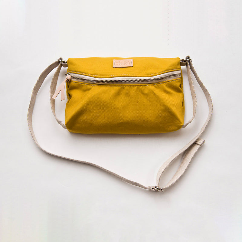 Cotton Valor Cross Body Bag - Bright Mustard