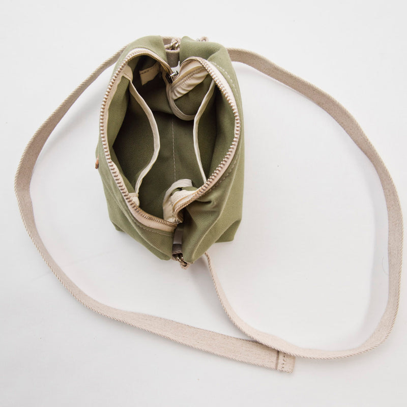 Cotton Valor Cross Body Bag - Pale Olive