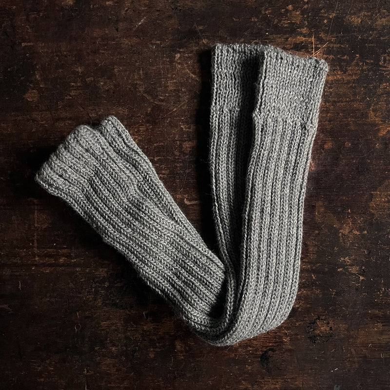 Adults Wool Leg Warmers - Grey