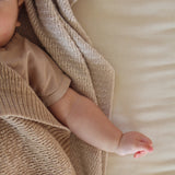 Merino Wool Dora Blanket/Swaddle - Sand