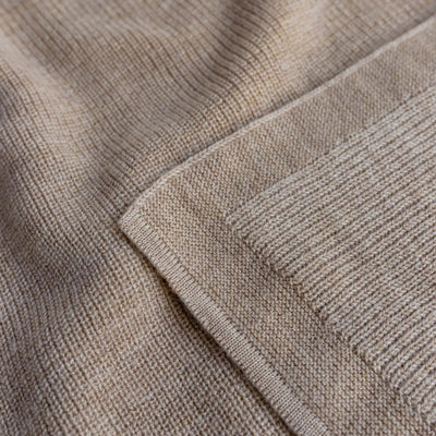 Merino Wool Felix Swaddle/Baby Blanket - Sand