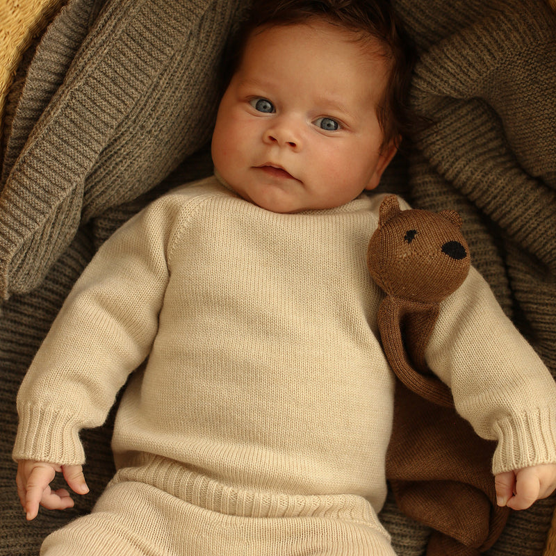 Merino Wool Tokki Teddy Comforter - Mocha