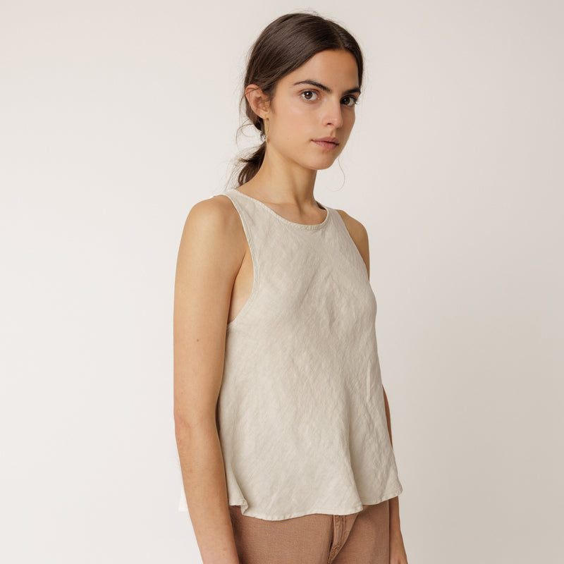 Women's Linen Sleeveless Top - Piedra