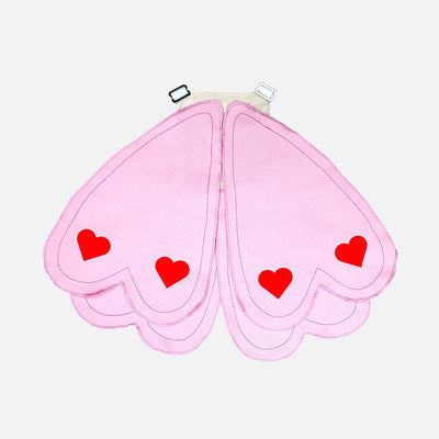 Cotton Lovebug Heart Wings - Pink
