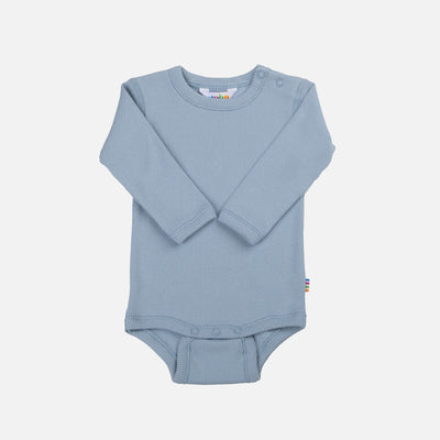 Baby & Kids Cotton Rib LS Body - Dusty Blue