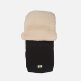 Cotton Mimosa Tanned Sheepskin Universal Pushchair Footmuff - Black