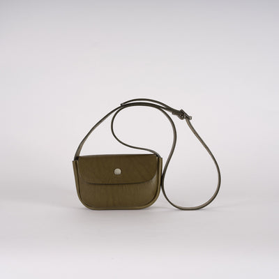 Leather Mini Pop Bag - Kiwi