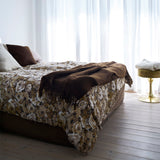 Lambswool Gotland Blanket/Throw - Walnut