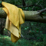 Lambswool Velvet Midi Blanket/Throw - Saffron