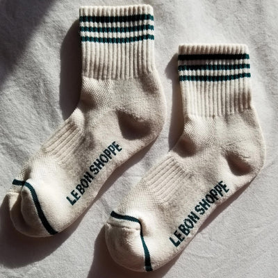 Women's Cotton Girlfriend Socks - Egret