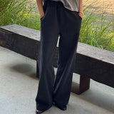 Women's Cotton Bon Pants - Black Canvas