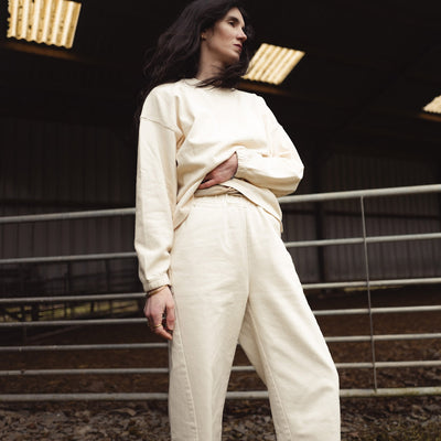 Women's Cotton Arc Pants - Naturel