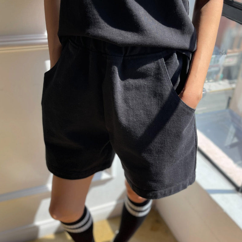 Women's Cotton City Shorts in black sizes Small to Large – MamaOwl