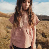 Elowan Baby & Kids Top - Linen - Peony