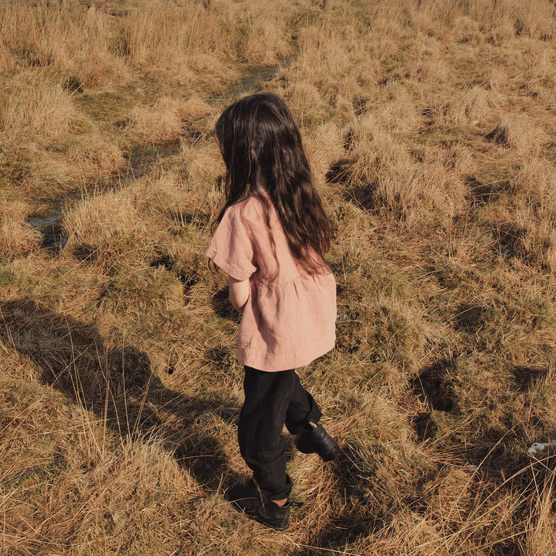 Elowan Baby & Kids Top - Linen - Peony