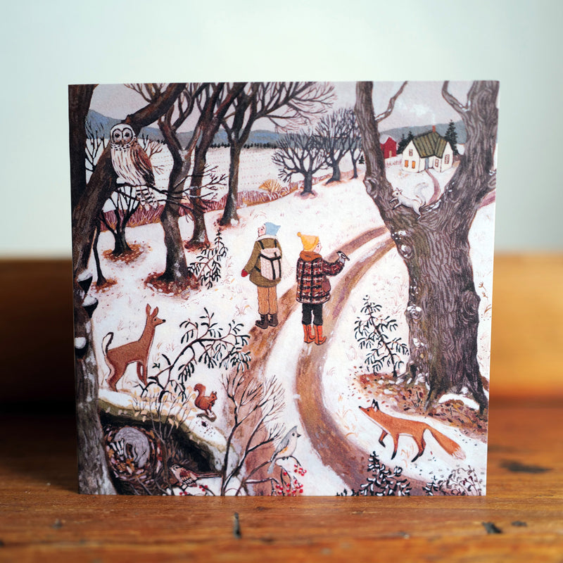 Greeting Card - Winter Walk