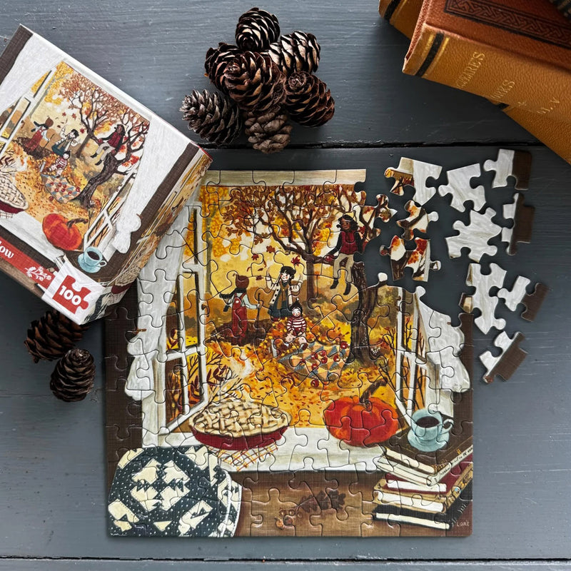 Autumn's Window Mini Puzzle - 100 Pieces