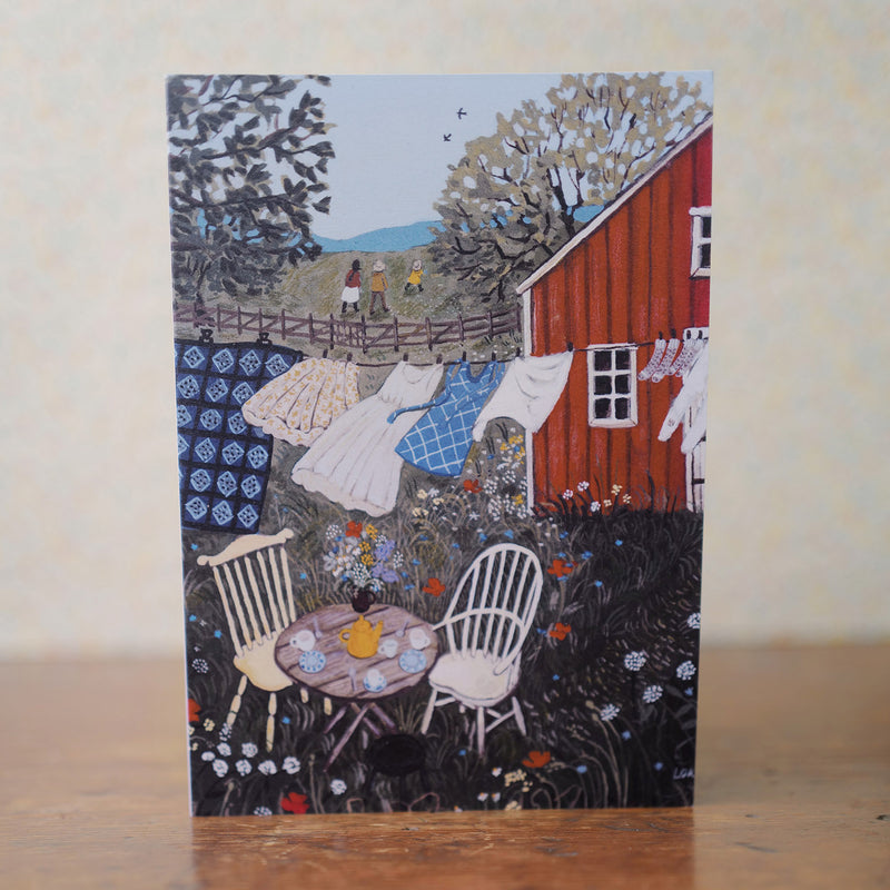 Greeting Card - Tea in The Garden